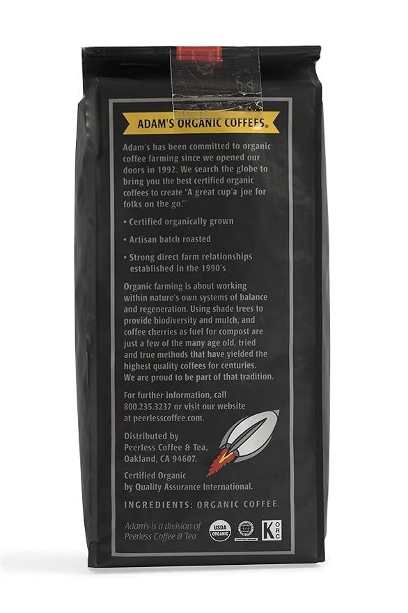 Adam's Organic Coffee Millenium Joe 10 Ounce