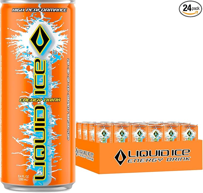 Liquid Ice Energy Drink - Citrus Pop (8.3 Fl Oz 24 Count)