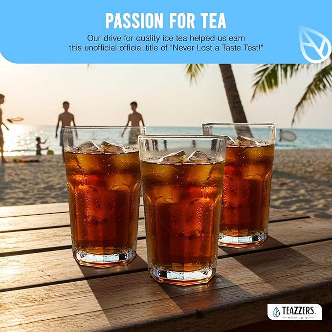 Teazzers Premium All-Natural Black Tea Bags– Great for Foodservice Commercial Ice Tea Brewers | Unsweetened USA-Made Bulk Green Tea for Restaurants Cafés &amp Home Brewing (3 Ounce 32 Count)