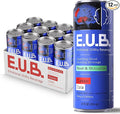 E.U.B. Classic Cola Sparkling Functional Beverage 12oz Can 50mg Caffeine 25 Calories with Nootropics &amp Adaptogens for Mood &amp Energy Support