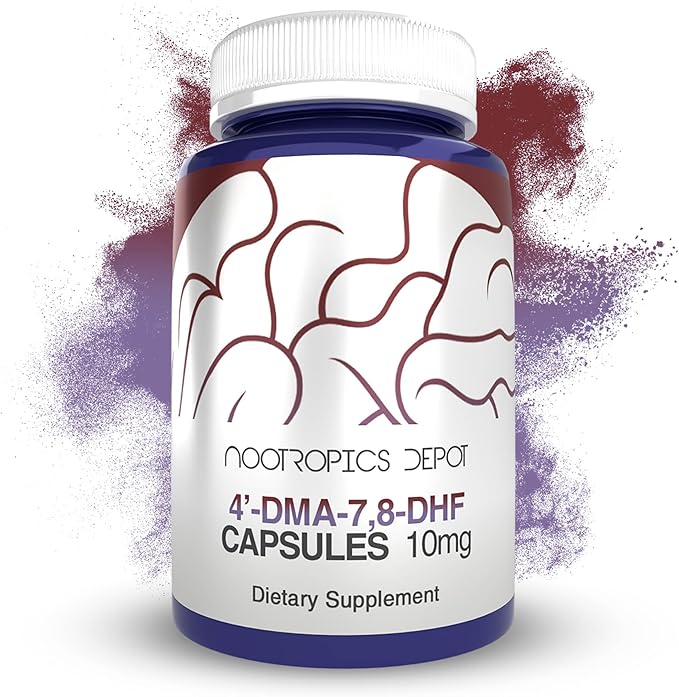 Nootropics Depot 4'-DMA-78-DHF Nutritional Supplement Capsules | 10mg | 30 Count | 4'-DMA-78-Dihydroxyflavone