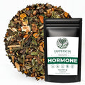 Elephantal Wellness Premium Hormone Herbal Tea | PCOS Hormonal Balance &amp Mood Support with Chaste Berry Shatavari Dong Quai &amp Black Cohosh | Handmade Non-GMO Caffeine-Free Loose Leaf Blen