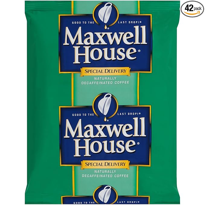 Maxwell House Decaf Special Delivery Medium Roast Coffee (1.3 oz Bags 7 Count Pack of 6)