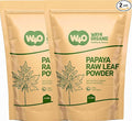 Way4Organic Papaya Leaf Powder 32 Ounces(2 Pounds) Dried from Fresh Green Leaves Good to Make Tea Juice Extract (No Fruit No Seeds)