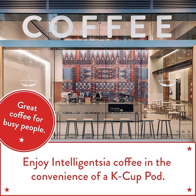 Intelligentsia Coffee Light Roast K-Cup Coffee Pods for Keurig Brewers - Organic El Gallo 30 Count with Flavor Notes of Milk Chocolate Honey and Cola (3 Boxes of 10 K-Cup Pods)