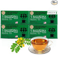 3 Ballerina Diet Tea Extra Strength – Caffeine-Free Herbal Tea Bags for Digestive Comfort and Weight Maintenance – Pack of 4 (72 Count)