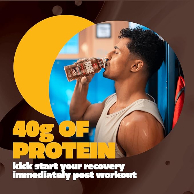 REDCON1 MRE Ready to Drink Protein Shakes Hostess™ Cupcakes - Lactose Free RTD Protein Made with Real Whole Food Protein Blends - Easy to Digest Nutritional Shake (12 Pack)