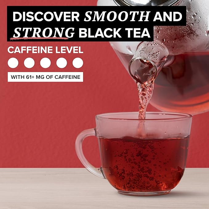 TAZO Organic Awake English Breakfast Black Tea Bags Bold Traditional Breakfast-Style Black Tea 96 Total Tea Bags (16ct - Pack of 6)
