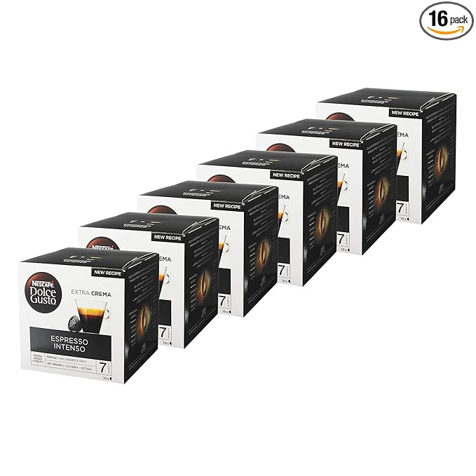 Nescafé Dolce Gusto Espresso Intenso Pack of 6 6 x 16 Capsules