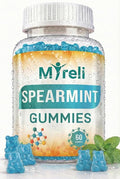 Spearmint Leaf Extract 1000 mg Gummies - Herbal Mentha Spicata Chews with High Strength Botanical Extract for Daily Balance Digestive Comfort Breath Support and Focus 60 Vegan Chewables