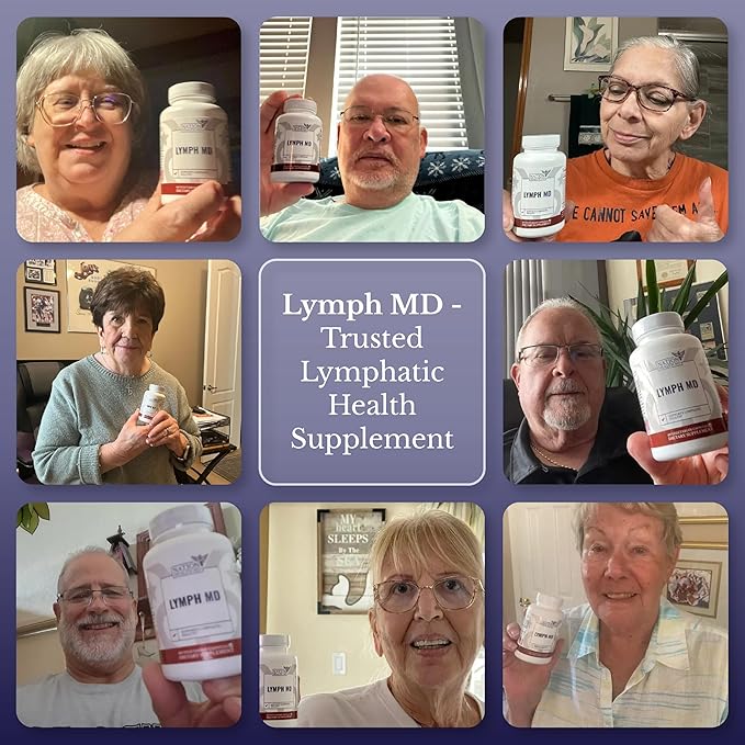 Lymph MD - Lymphatic Drainage Supplement - Lymph System Support for Women &amp Men - with Bromelain Echinacea Burdock Root Dandelion Rutin Kelp &amp More - 180 Capsules