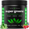 NutraChamps Super Greens Powder Premium Superfood | 20+ Organic Green Veggie Whole Foods | Wheat Grass Spirulina Chlorella &amp More | Antioxidant Digestive Enzyme &amp Probiotic Blends