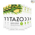 TAZO Tea Bags Green Tea Green Ginger 20 Count (Pack of 6)