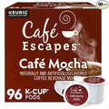 Café Escapes Café Mocha Coffee Beverage Single-Serve Keurig K-Cup Pods 96 Count