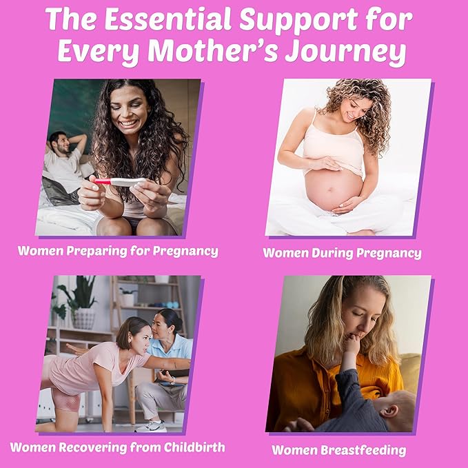 Sugar Free Prenatal Vitamins for Women Gummies 2 Pack + Kids Sleep Gummies 2 Pack