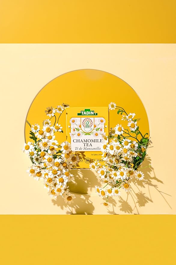 TADIN® Chamomile Tea and Ginger Tea Variety Pack Caffeine Free 24 Tea Bags per Carton Pack of 6