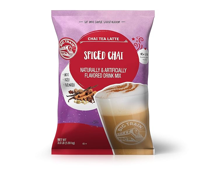 Big Train Spiced Powdered Instant Chai Tea Latte Mix Spiced Black Tea with Milk 56 Ounce