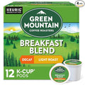 Green Mountain Keurig Decaf Coffee Breakfast Blend 12 ct-PACK OF 4