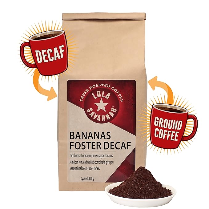 Lola Savannah Bananas Foster Ground Decaf Coffee 2lb