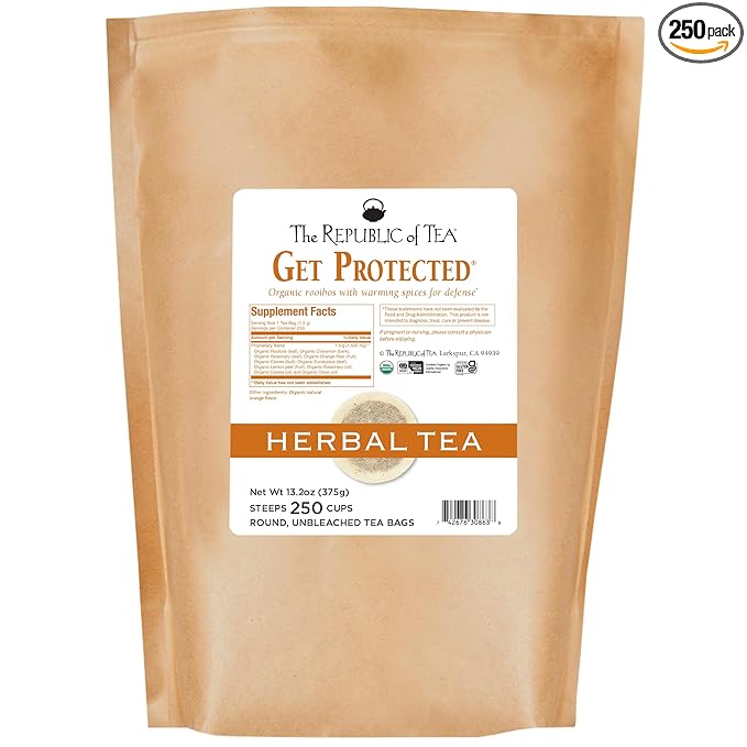 The Republic of Tea: get protected - No. 24 Herb Tea for Defense Herbal Tea 250 Tea Bags