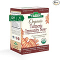 Tadin Organic Turmeric Immunity Now Caffeine Free Herbal Tea for Immunity Support 20 Tea Bags Per Box Pack of 6