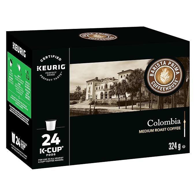 Barista Prima Coffeehouse 6613 Colombia K-Cups Coffee Pack 24/box (Pack of 2)