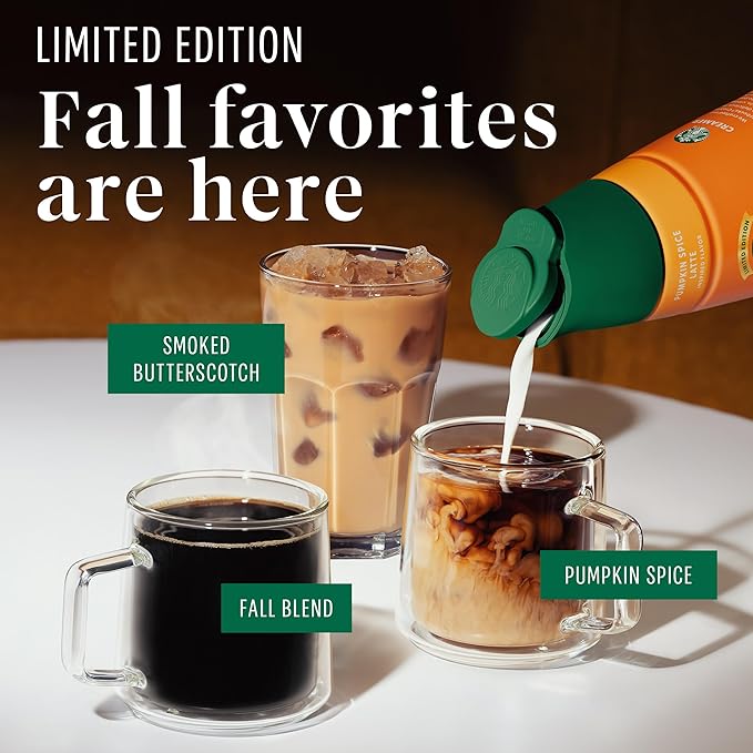 Starbucks K-Cup Coffee Pods Pumpkin Spice Naturally Flavored Coffee for Keurig Brewers 100% Arabica Limited Edition 6 Boxes (60 Pods Total)