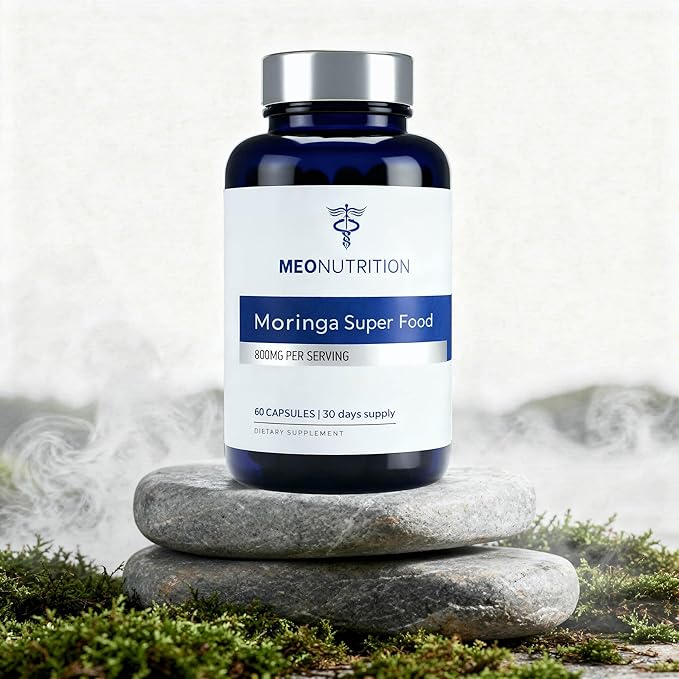 Moringa Capsules 800mg - Pure Horseradish Tree Leaf Superfood Supplement for Healthy Energy Sleep &amp Joint Support - Made in USA Vegan Non-GMO - 60 Veggie Capsules