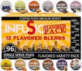 InfuSio Flavored Coffee Pods Variety Pack – 96 Count 12 Gourmet Medium Roast Dessert-Inspired Blends like Bananas Foster &amp Crème Brûlée Compatible with Keurig K-Cup 2.0 Brewers