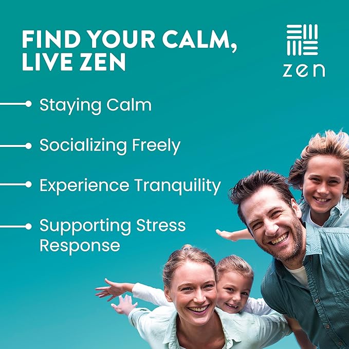 WellPath Zen Stress Relief Supplement + Mood Support | Calm Stress &amp Energy Support | Ashwagandha Root Rhodiola Rosea L-Theanine Lemon Balm | Herbal Capsules 60 Ct
