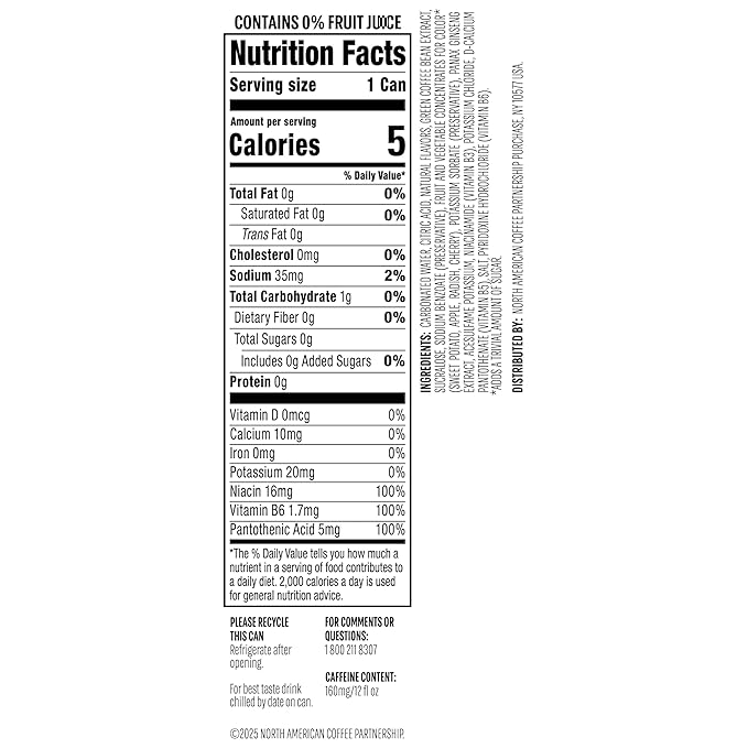 Starbucks Iced Energy Drink Watermelon Splash Zero Sugar Energy Drink Plant Based Caffeine Hydration Mental Clarity 12 Fl Oz Cans (Pack of 12)