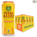 Yerba Madre Organic Yerba Mate Awakening Orange 150mg Natural Caffeine Energy Drink Alternative No Jitters or Crash 15.5 Oz Cans (Pack of 12)