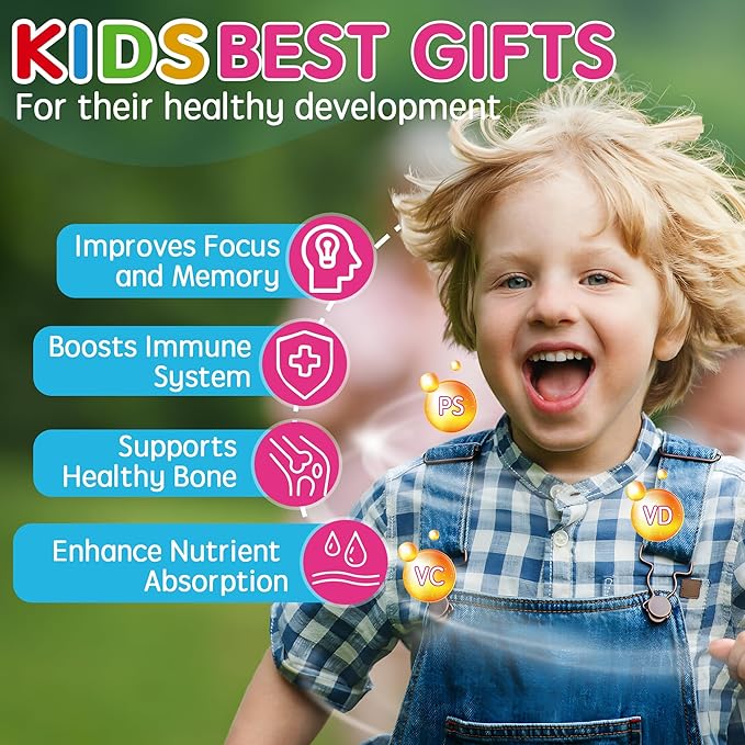 Sugar Free Phosphatidylserine for Kids + GABA Gummies