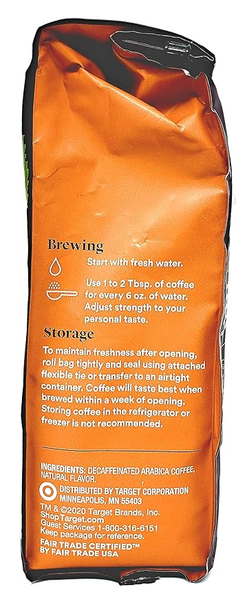 Good and Gather Ground Toasted Hazelnut Coffee - Decaffeinated - Bulk Pack of 3 Bags - 36 Total Ounces - Light Roast - Arabica Coffee -