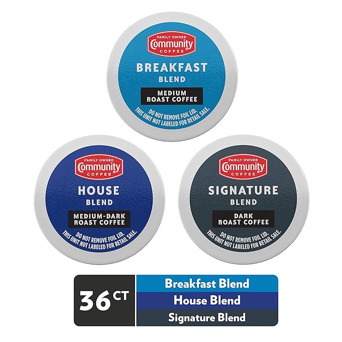 Community Coffee Special Blends Variety Pack 36 Count Coffee Pods Medium Dark Roast Compatible with Keurig 2.0 K-Cup Brewers