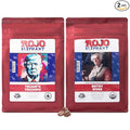 Rojo Elephant Handcrafted Ground Coffee 100% Arabica Beans 11 0z Bags Pack of 2 Trump's Triumph Betsy Ross Classic Duo