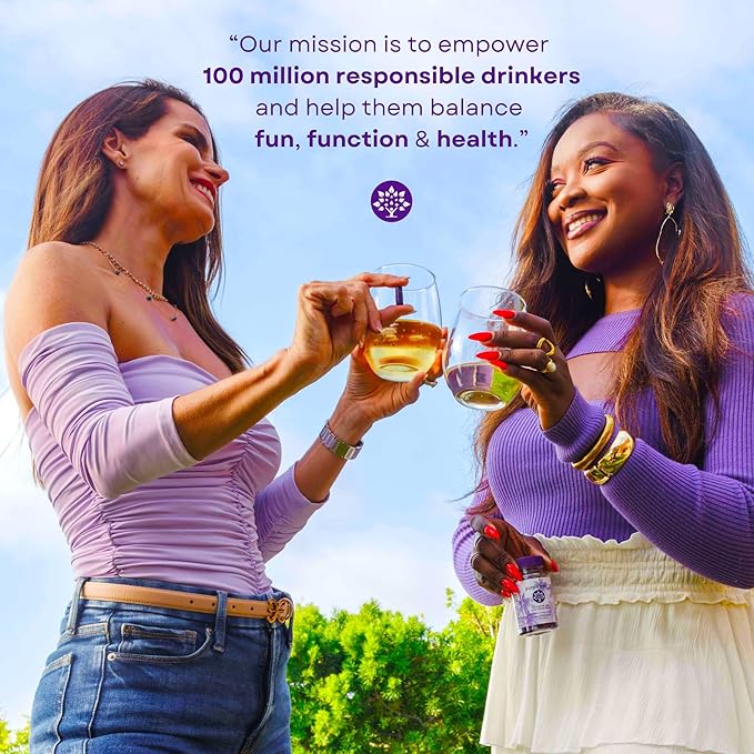 purple tree Post-Drink Wellness Supplement for Liver Support &amp Hydration | Dihydromyricetin DHM Milk Thistle Electrolytes Vitamins | Bachelorette &amp Bachelor Party Kits 30 Packets 120 Pill