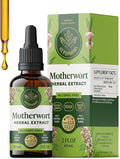 HERBAMAMA Motherwort Tincture - Vegan Motherwort Herb Extract Calm Drops for Women's Support - Non-GMO Alcohol &amp Sugar-Free Liquid Relaxation Supplement 28-Day Supply