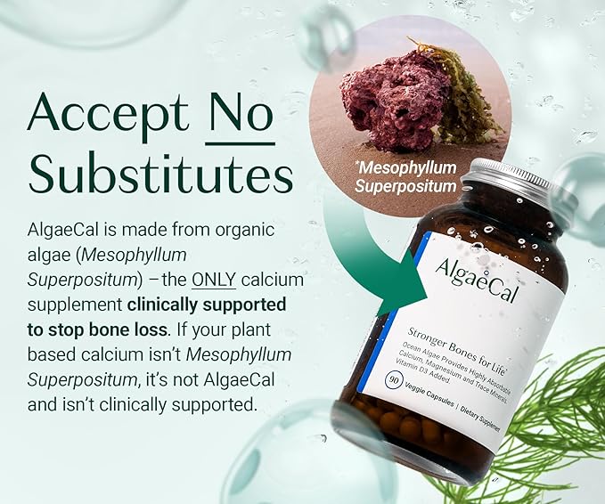 ALGAECAL Calcium &amp Collagen Bundle – Hydrolyzed Collagen Complete with Clinically-Supported Verisol Fortibone &amp Fortigel Plus 13 Bone Supporting Minerals and Vitamin D3 for Bone Health &amp