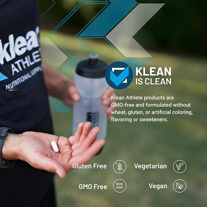 Klean Athlete Klean Ashwagandha - for Occasional Stress - Supports Adaptations to Training* - Adaptogen Blend - Vegan &amp Non GMO - 60 Capsules