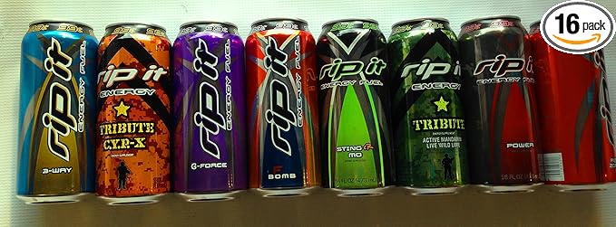 Rip It Energy Drink Variety 16 oz (16 Cans)