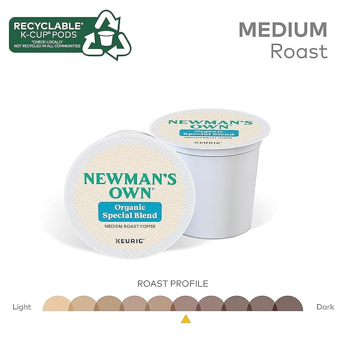 Newman's Own Organics Special Blend Extra Bold Coffee Keurig K-Cups 18 Count