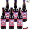 Fitz's Root Beer | Delicious Root Beer with Real Cane Sugar | 12 oz Glass Bottles with Crazy Soda Pop Bottle Opener (6 Pack)