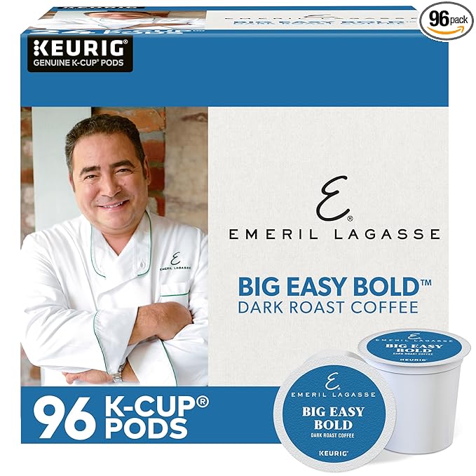 Emeril Big Easy Bold Keurig Single-Serve K-Cup Pods Dark Roast Coffee 96 Count
