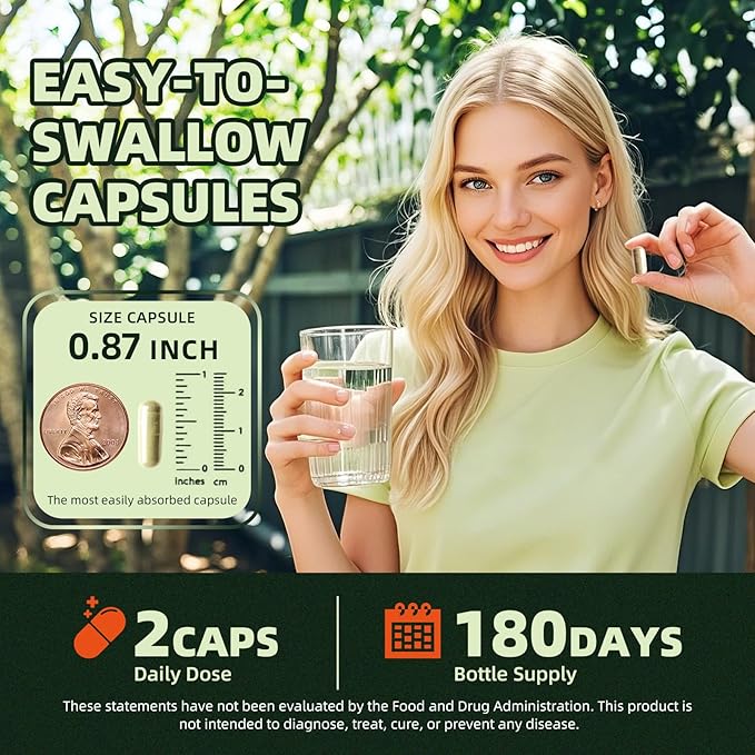 GREENPEOPLE Whole-Leaf Moringa Capsules 1500mg - High Potency 10:1 Moringa Oleifera Leaf Extract - Natural Green Superfood for Energy &amp Immune Support - Vegan Non-GMO Caffeine Free-180 Count-2 P