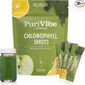 All About Juicing Chlorophyll Green Juice Shots - Clean Energy Detox Alkalize - 30 Stick Packs - Superfood Juice Powder - PuriVibe