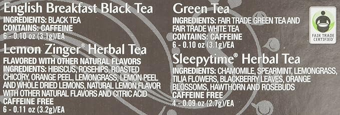 Celestial Seasonings Tea Sampler Keurig Single-Serve K-Cup Pods Variety Pack 22 Count