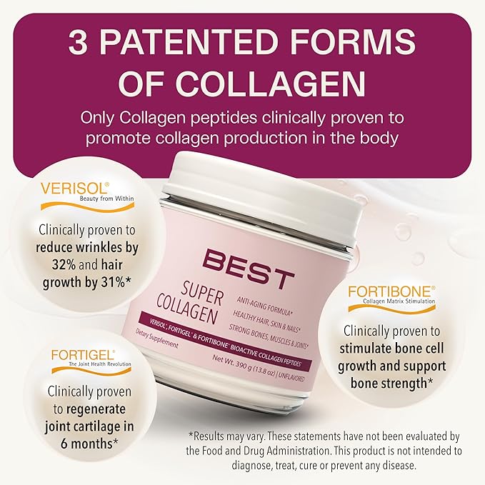 Best Super Verisol Collagen Powder + Biotin Collagen Keratin Bundle