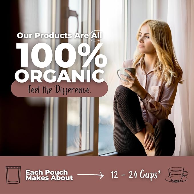Gut Clean and Restore (Internal Cleanse) Loose Leaf Tea w/ Wormwood Cloves Ginger | Organic Herbal Tea | 2 oz (57 gram) | Decaf Vegan Healthy ZERO Caffeine Organic Herbs No Natural or Artifici