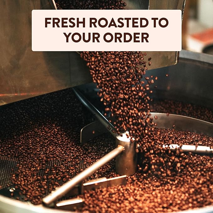 6 Bean Espresso Dark Roast Ground Coffee Bold &amp Smooth GMO-Free Vegan Freshly Roasted in California 12 oz.